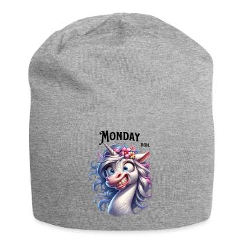 Monday Ugh. - Jersey Beanie - heather grey - Front