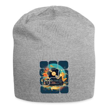 Millésime - Bonnet en jersey - gris chiné - Devant