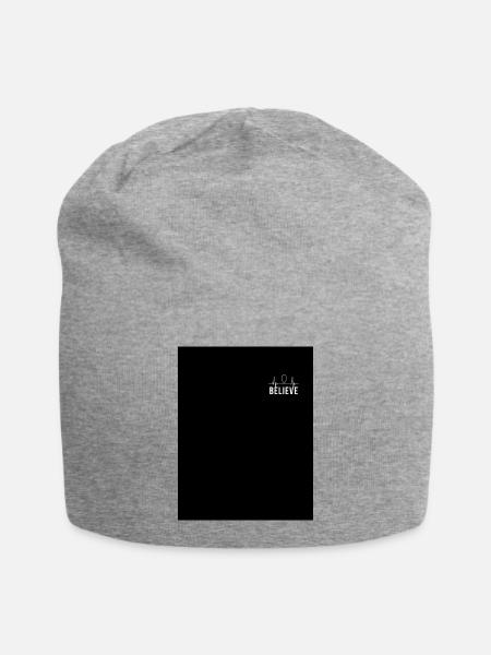 T-Shirts - Jersey-Beanie - Grau meliert