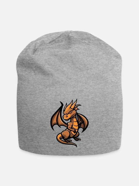 Drache Dragon - Bonnet en jersey - gris chiné