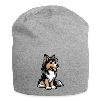 Dog Comic - Jersey Beanie - heather grey - Front