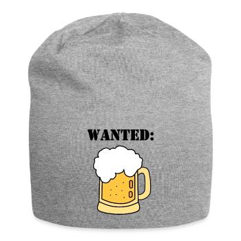 Bière recherchée - Bonnet en jersey - gris chiné - Devant