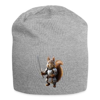 Eichhörnchen-Ritter-Schwert 3 - Jersey-Beanie - Grau meliert - Vorne