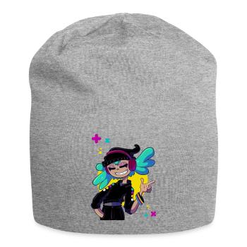 Musikalisches Mädchen - Jersey-Beanie - Grau meliert - Vorne