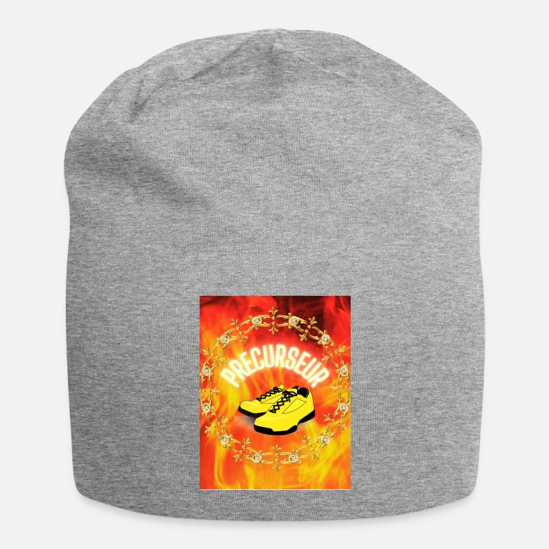 Vorläufer - Jersey-Beanie - Grau meliert