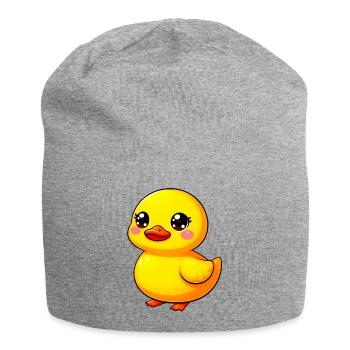 Caneton Canard Canard Canard - Bonnet en jersey - gris chiné - Devant