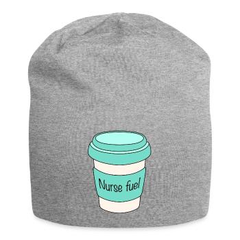 Café de carburant drôle d’infirmière pour infirmière - Bonnet en jersey - gris chiné - Devant