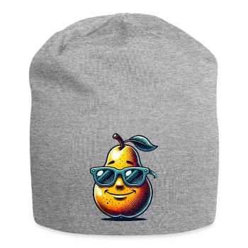 birne - Jersey-Beanie - Grau meliert - Vorne