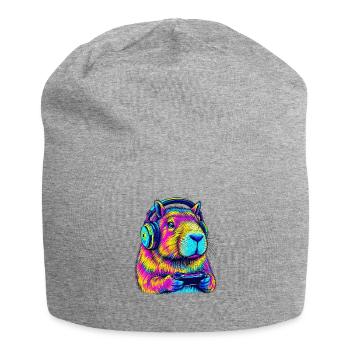 Capybara Jeux Vidéo Amusants - Bonnet en jersey - gris chiné - Devant