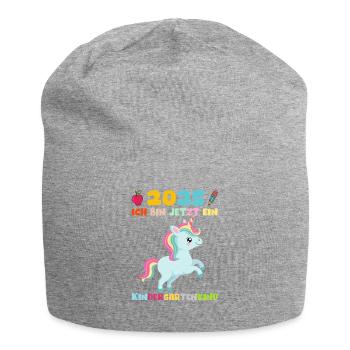 Kindergarten 2025 Girl Gift Kita 2025 Decoration - Jersey Beanie - heather grey - Front
