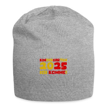Kindergarten 2025 Kinder Geschenk Kita 2025 Deko - Jersey-Beanie - Grau meliert - Vorne