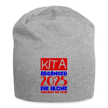 Adieu Maternelle 2025 Cadeau Fille Garçons - Bonnet en jersey - gris chiné - Devant