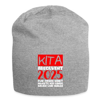 Farewell Kindergarten 2025 Gift Girl Boys - Jersey Beanie - heather grey - Front