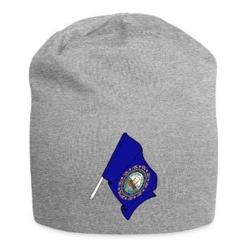 Flagge von New Hampshire - Jersey-Beanie - Grau meliert - Vorne