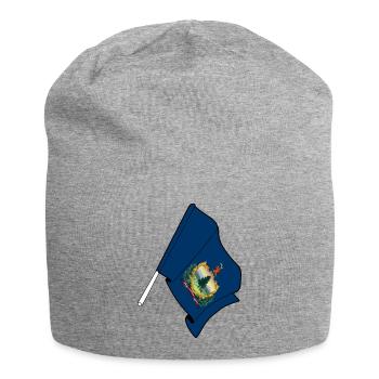 Drapeau du Vermont - Bonnet en jersey - gris chiné - Devant