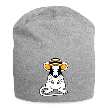 Souris Raggae Jamaica Chapeau Rasta Lure Chill Hat - Bonnet en jersey - gris chiné - Devant