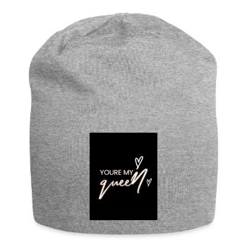Youre my Queen - Jersey Beanie - heather grey - Front