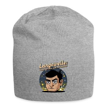 Boredom level extreme 01 - Jersey Beanie - heather grey - Front