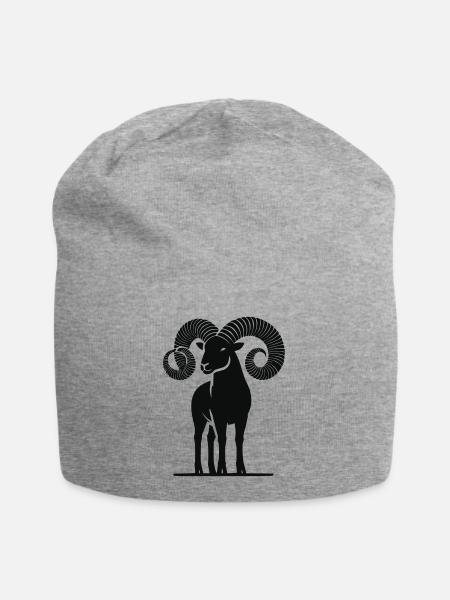 widder - Jersey-Beanie - Grau meliert