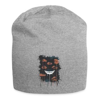 Effrayant Sourire dégoulinant - Sombre Esthétique Horreur Art - Bonnet en jersey - gris chiné - Devant