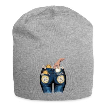 You Matter - Uplifting Positivity Artwork - Jersey Beanie - heather grey - Front