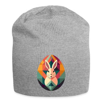 Conception d’oeuf de Pâques n°13 - Bonnet en jersey - gris chiné - Devant