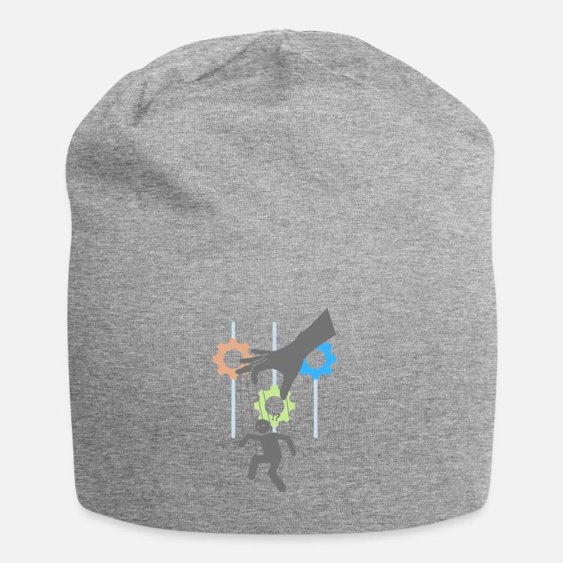 Marionette - Jersey-Beanie - Grau meliert