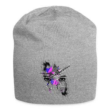 Eye of Truth by Acryl Gallery & Design - Jersey Beanie - heather grey - Front