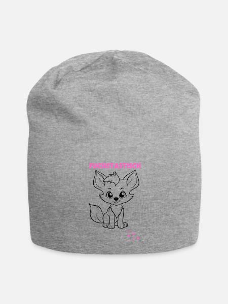 Fuchstastisch für kleine Füchse - Jersey-Beanie - Grau meliert