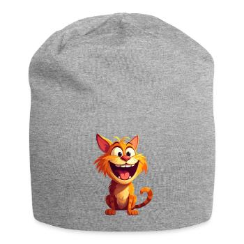 Cat Lover - Jersey Beanie - heather grey - Front