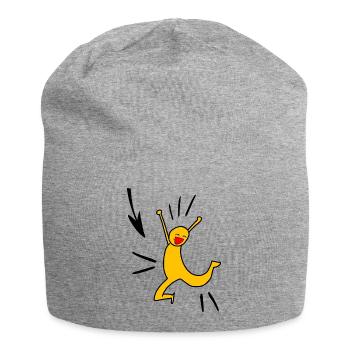 Joie jaune - Bonnet en jersey - gris chiné - Devant