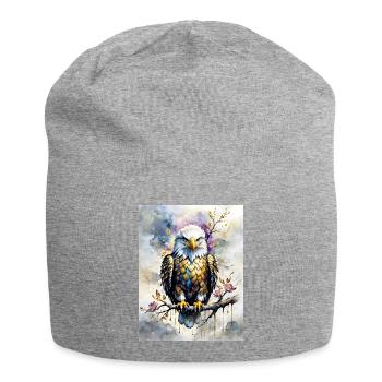 Pygargue à tête blanche - Bonnet en jersey - gris chiné - Devant