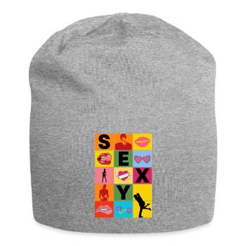 SEXY - Jersey Beanie - heather grey - Front