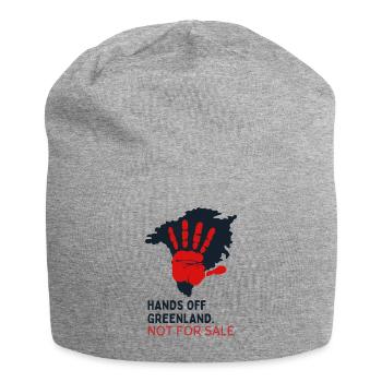 Hands Off Greenland Not For Sale  - Jersey Beanie - heather grey - Front