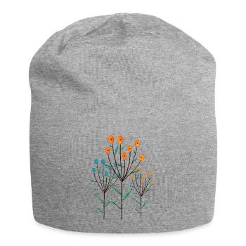 Pflanzen - Jersey-Beanie - Grau meliert - Vorne