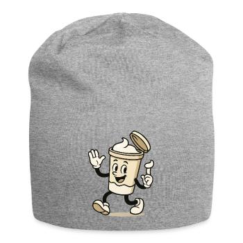 Cream Mug Comic - Jersey Beanie - heather grey - Front