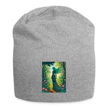 Mère Nature dans la forêt enchantée - Bonnet en jersey - gris chiné - Devant