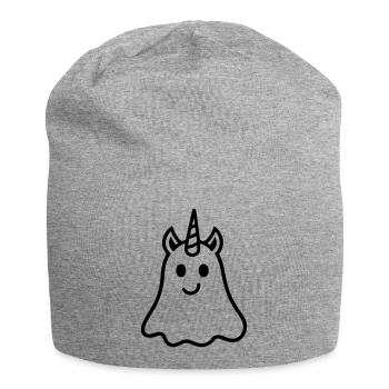 Licorne fantôme - Bonnet en jersey - gris chiné - Devant