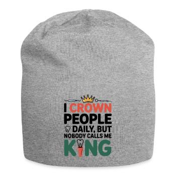 Dental Lab Technician Wax Up  - Jersey Beanie - heather grey - Front