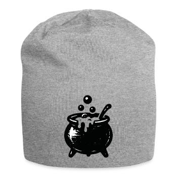 Hexenkessel Blubberzauber - Jersey-Beanie - Grau meliert - Vorne