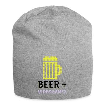Jeux vidéo Pixel Beer - Bonnet en jersey - gris chiné - Devant