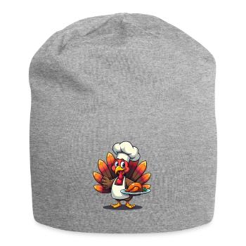 Thanksgiving Turkey Cook Thanksgiving - Jersey Beanie - heather grey - Front