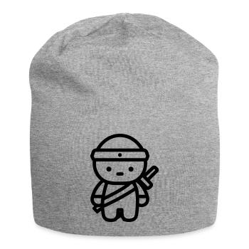 Krieger - Jersey-Beanie - Grau meliert - Vorne