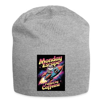 Monday Escape Fueled by Caffeine - Jersey Beanie - heather grey - Front