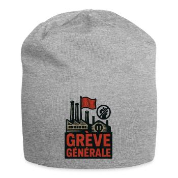 General strike - Jersey Beanie - heather grey - Front