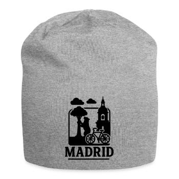 madrid wahrzeichen - Jersey-Beanie - Grau meliert - Vorne
