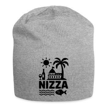 Nice - Jersey Beanie - heather grey - Front