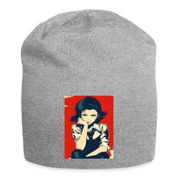 Héroïne du manga en uniforme scolaire - Bonnet en jersey - gris chiné - Devant