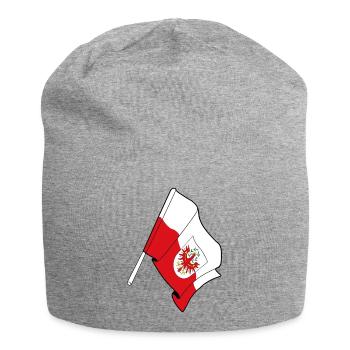 Drapeau de la province du Tyrol - Bonnet en jersey - gris chiné - Devant