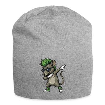 Dessin animé Punk Dab Rat - Bonnet en jersey - gris chiné - Devant
